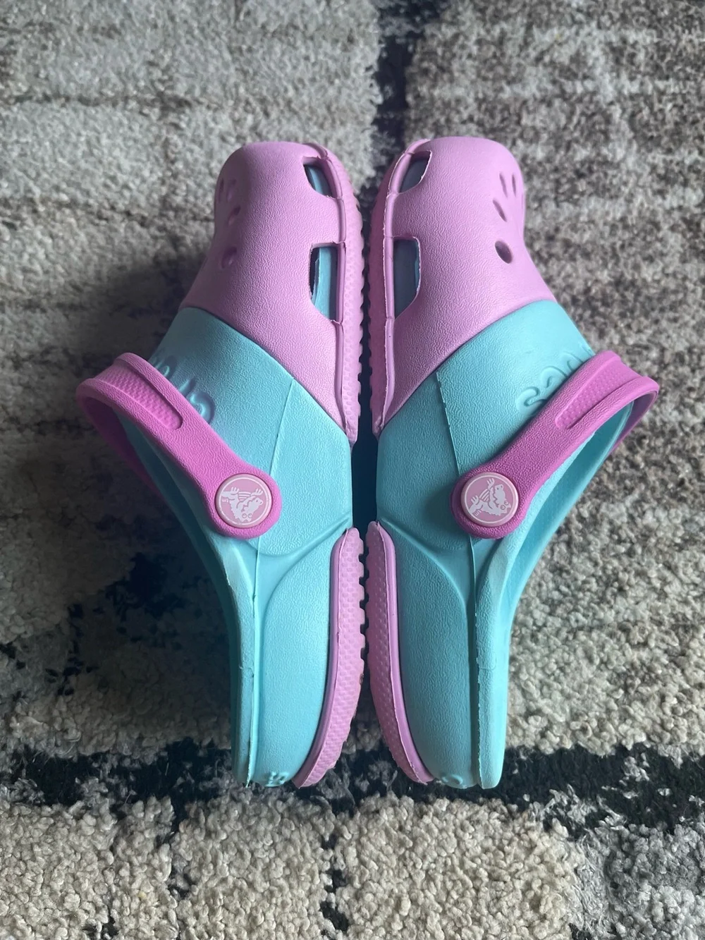 Crocs Kids Electro II Clogs two-tone pink and blue
